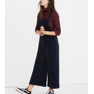 Madewell Texture & Thread Velour Corduroy Overalls